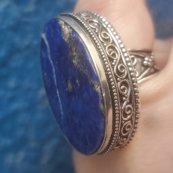 New Lapis Lazuli 925 Silver Ring. - Picture 5 of 16